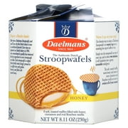 Daelmans, Stroopwafels, Honey, 8 Waffles, 8.11 oz Pack of 4
