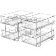 thumbnail image 1 of Set organizador transparente de 2 niveles con separadores para armario/mostrador, 1 of 9