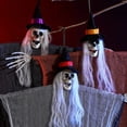 thumbnail image 3 of Yuarrent Decoración colgante aterradora para Halloween, decoraciones de miedo, decoraciones para patio, fiesta de Halloween Kits de decoración para fiestas sombrero naranja, 3 of 6