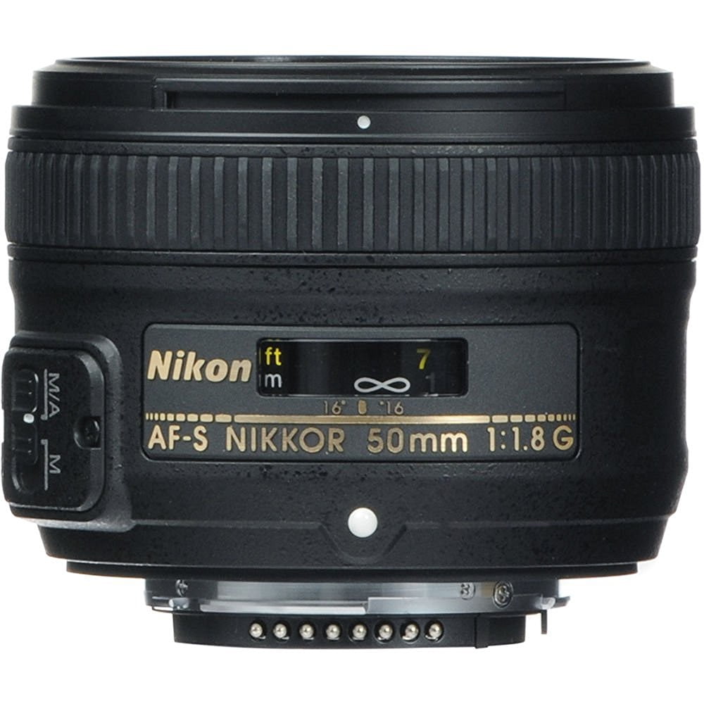 gelijktijdig artikel staart Nikon AF-S Nikkor 50mm f/1.8G Fixed Focal Length Lens - Walmart.com