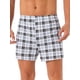 thumbnail image 1 of Pantalones cortos de cuadros para hombres con cinturilla elástica clásica Inspire Chic para el Día del Padre 30 Negro Blanco, 1 of 6