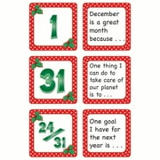 Angle View: DECEMBER POLKA DOTS CALENDAR DAYS STORY STARTERS