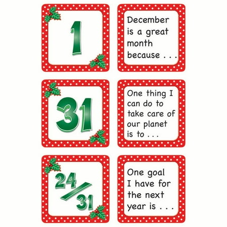 DECEMBER POLKA DOTS CALENDAR DAYS STORY STARTERS