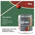thumbnail image 6 of Skid Grip Anti-Slip Coating - 1 Gallon - Non-Slip Paint for Concrete & Wood - ADA Compliant Safety Coating - Textured Acrylic Paint for Floors & Ramps, 6 of 7