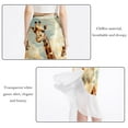 thumbnail image 2 of Deer Stunning Chiffon Women's Beach Dress with Polyester Straps - Beach Skirts Must-Have, 2 of 6