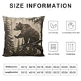 thumbnail image 6 of TIAOTIAOHOU Bear Deer Throw Pillow Covers Set of 2 Moose Pillow Cover Rustic Pillowcase Decorative Cushion for Couch Sofa Bedroom Car, 6 of 6