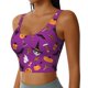 thumbnail image 2 of Fotbe Halloween2 Sujetador Deportivo Largo sin Aros para Mujer con Almohadillas y Soporte Medio, Transpirable y Absorbente, Camiseta Tipo Chaleco o Tank Top-X-Large, 2 of 8
