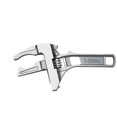 thumbnail image 2 of yeacher Compact Aluminum Alloy Wrench for Plumbing & Faucet Installation - 6-68mm Adjustable Jaw, Short Handle Design, Laser Scale Precision, Multi-Purpose Tool for Tight Spaces (Silver/Black), 2 of 6