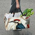 thumbnail image 7 of Woodpecker Large Capacity Reusable Foldable Oxford Cloth Toy Basket - Beach Bag, Shopping Bags, Laundry Basket, 7 of 7