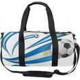 thumbnail image 2 of Unisex Uruguay Flag With Soccer Ball Gym Sport Team Issue Duffel Bag by SKYSONIC, 2 of 5