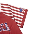 thumbnail image 5 of Evdexr Womens 250th Anniversary Usa Jerseys Short Sleeve Usa Flag Forth Of July Jersey Shirts Red Blue and White Loose Patriotic Baseball Shirts L, 5 of 6