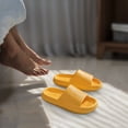 thumbnail image 4 of Puntoco Plush Slippers Outdoor House Shoes Clearanc Womens Mens Solid Color Slippers Super Soft Breathable Anti-Slip Bedroom Home Slippers Yellow 38-39, 4 of 4