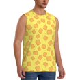thumbnail image 2 of Fotbe Toast Men's Camiseta sin Mangas Estampada para Hombres, Playera Casual para Gimnasio, Entrenamiento, Playa-X-Large, 2 of 7