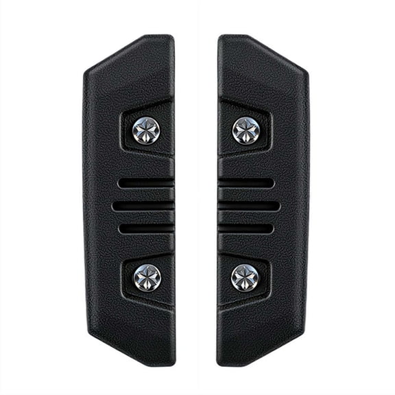 2Pcs 3-Bar Car Door Bumper Guards, Anti-Collision & Anti-Scratch Protector Strips, Decorative Door Edge Trim for SUV Off-Road Vehicles Rear Door