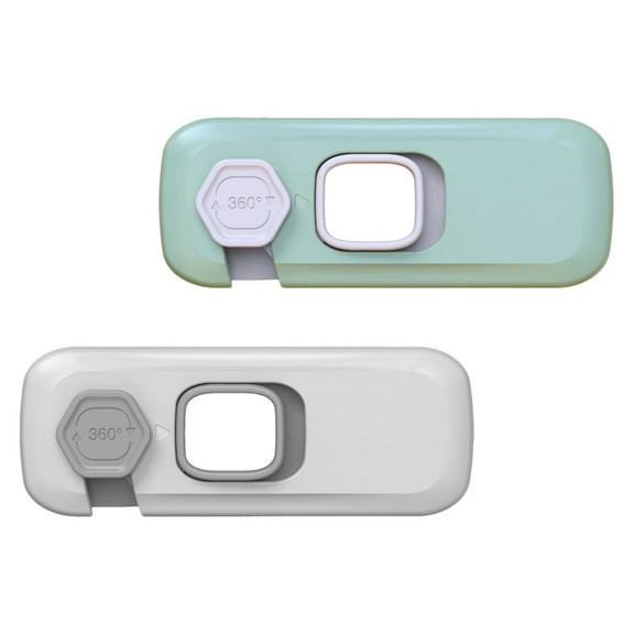 PAMINGONO Childproof Refrigerator Door Lock Assorted Color Easy to Use 2Pcs