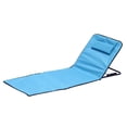 thumbnail image 4 of Tumbona de playa, silla de suelo con respaldo para adultos, silla de playa plegable ajustable de 5 posiciones para tomar el sol en el patio trasero Cola sillas de playa plegables, 4 of 8