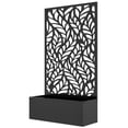 thumbnail image 1 of CoSoTower Metal Outdoor Privacy Screen with Raised Graden Bed, Privacy Panel and Planter Box, Wall-Mounted or Freestanding, 1 of 7