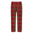 thumbnail image 5 of uublik Men Pajamas Sets Soft Button Down Classic Lapel Comfy Long Sleeve Pajamas for Men, Red, 5 of 5