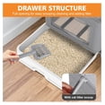thumbnail image 4 of JTAOT Cat Litter Box Fully Enclosed and Foldable,Top Entry Litter Box Storage and Deodorization Design Easy to Clean Covered Litter Box,Comes with a Cat Shovel Comes with a Cat Rubbing Device, 4 of 7