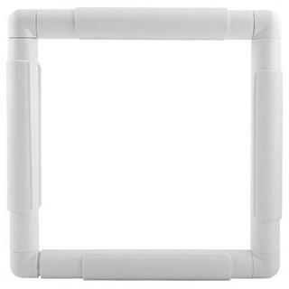 2Pc Cross Stitch Frame Square Embroidery Hoops Q Snaps for Cross Stitch  Quilting Frame Sewing Hoop, 6X6 Inch,8X8 Inch 