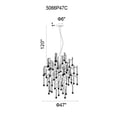 thumbnail image 2 of CWI Lighting Cherry Blossom 48 Light Chandelier With Chrome Finish, 2 of 2