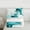 Teal White, variant on Homewish Geometric Stripes Bedding Comforter Set 2pcs for Female Men Adults,Abstract Gradient Ombre Marble Twin Comforter Sets Microfiber,Vintage Aesthetic Breathable Bedding Set