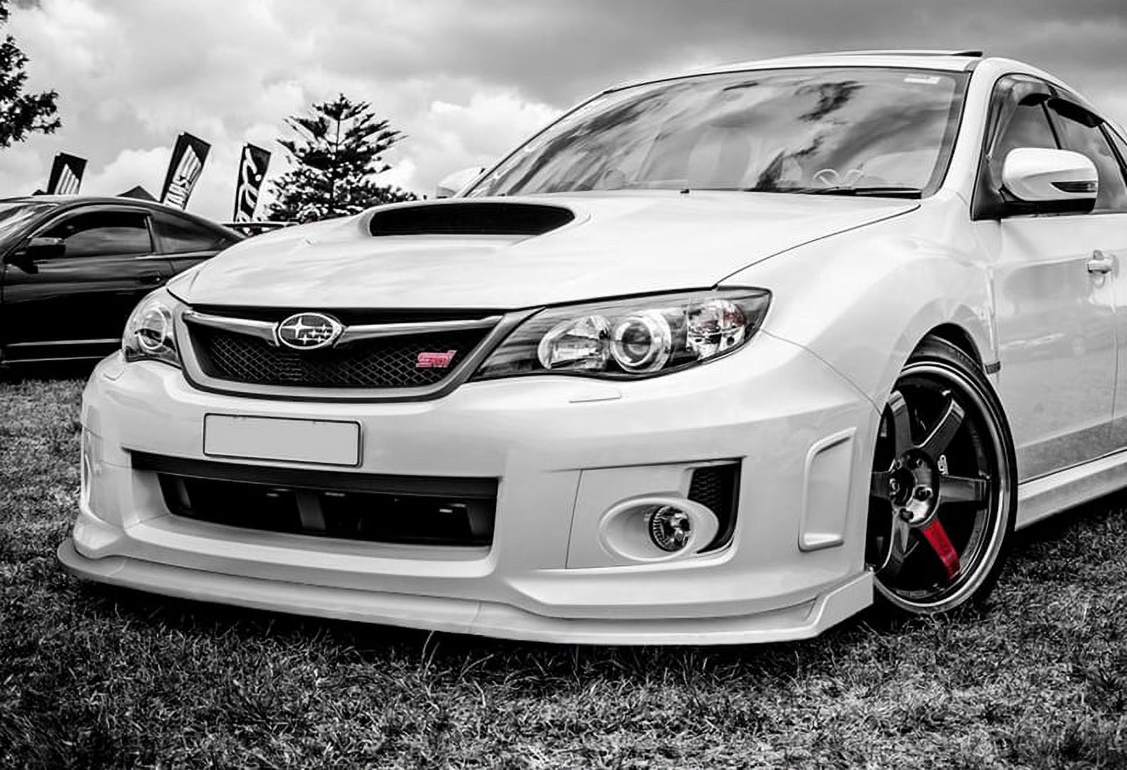 MagicDrift Front Bumper Lip Spoiler For 2011-2014 Subaru WRX STI – HD Polyurethane, Black, Hardware Included