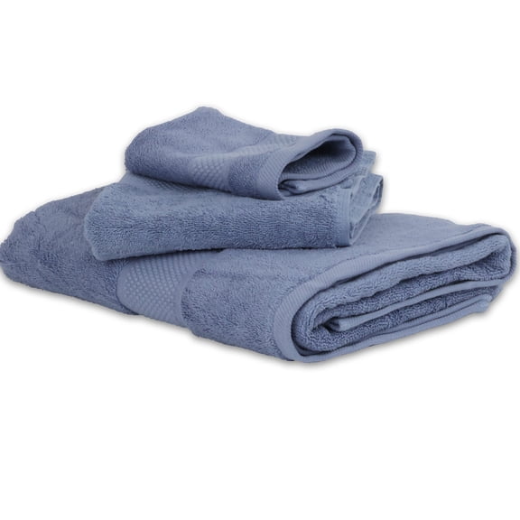 Juego de Toallas de Baño Gaon Algodón Suaves Absorbentes Set de 3 Piezas Azul