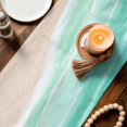 thumbnail image 3 of Turquoise Waves Coastal Table Runner 90 Inches, Summer Beach Ocean Seaside Bed Runner Dresser Scarves Tabletop for Indoor Outdoor Parties/Ceremony/Banquet, 13" x 90", 3 of 9