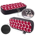 thumbnail image 4 of Lsque Tulips Flowers Printed Big Capacity PU Leather Pencil Case Large Pencil Pouch Stationery Pen Bag Pencil Holder for Teen, 4 of 6