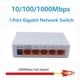 thumbnail image 2 of 5 Port 1000Mbps Gigabit Network Switch Ethernet Smart Switcher High Performance RJ45 Hub Internet Splitter US Plug, 2 of 5