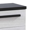 thumbnail image 5 of Benjara Ruthe Nightstand with 2 Drawers- Wide Top- Ebony Black- White Wood, 5 of 6