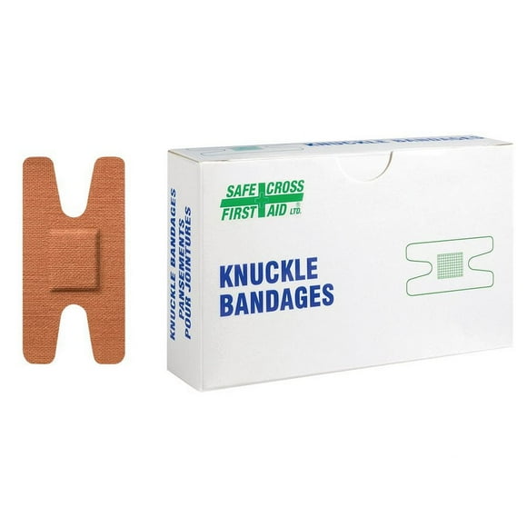 Safe Cross First Aid 2133 Special Use Bandages Knuckles 3.8 x 7.6cm 12-Count (Pack of 1)