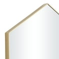 thumbnail image 4 of DecMode 24" x 21" Gold Hexagon Wall Mirror with Thin Minimalistic Frame, 4 of 7