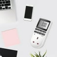 thumbnail image 2 of TFixol Timer Plug Socket AMINAC Digital Security Plug Programmable Timer Socket with LCD Display for Lights 24 Hours/ 7 Days Lamp Timer Plug Switch Energy class A +++ (White, 1 Pack), 2 of 6