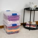 thumbnail image 2 of Caja de Almacenamiento Apilable, Pack de 2, para Organizador Armario, Juguetes, Ropa, con Broche y Tapa Duradera, 24 Litros de Capacidad, Transparente, 2 of 6