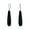 Black-Onyx, variant on Womens Long Linear Quartz Turquoise Onyx Gemstone Dangle Earrings