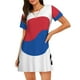 thumbnail image 1 of Balery Korea Camisón de manga corta con cuello redondo para mujer, cómodo y elegante., 1 of 6