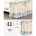 thumbnail image 3 of White Blue Pumpkin Bed Skirt Queen Size 18 Inch Drop, Fall Leaves Farmhouse Vintage Letter Wrap Around Dust Ruffle Bedskirts, Wrinkle & Fade Resistant Easy Fit Bedskirt with Adjustable Elastic, 3 of 8
