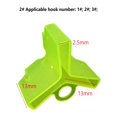 thumbnail image 1 of 50Pcs Fishing Hook Bonnets durable treble hooks sheath case safety protector Holders case Bonnets hook sheath cover Protector yellow 2, 1 of 6
