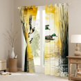 thumbnail image 3 of Manfei Rustic Mallard Duck Curtains Pack of 2 (42x84 Each),Fly Animal Curtains Blackout,Orange Sunset Bedroom Curtains For Men Women,Breathable Home Decor, 3 of 6