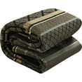 thumbnail image 3 of Nanshing Markus 7 Piece Traditional Damask Comforter Set, Black Gold, Queen, 3 of 7