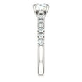 thumbnail image 4 of Pompeii 1 Ct Round Diamond Engagement Ring 14k White Gold Prong Set Single Row (H,I1-I2), 4 of 4