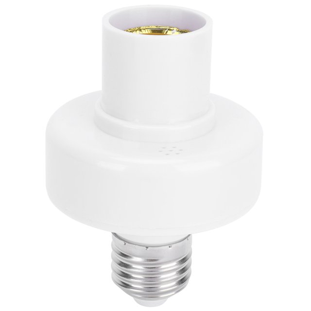 Risegun Remote Control Light Socket, Wireless Light Socket Bulb Base Holder Lamp Light Bulbs Socket with Remote Control Accessory for Home Bedroom 220V