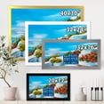 thumbnail image 4 of Designart 'House With Colorful Flowers Near The Sea III' Nautical & Coastal Framed Art Print, 4 of 4
