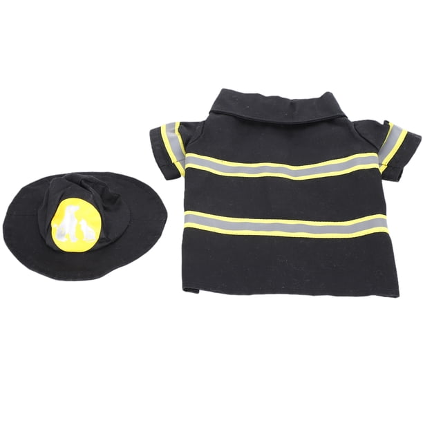 Ropa De Bombero Para Perros De Diseño Uniforme, Disfraz De Bombero Para Perros Suave Con Sombrero, Chaqueta Para Perros De Halloween Para Mascotas, Cachorro Para Ambiente Festivo OTVIAP SG