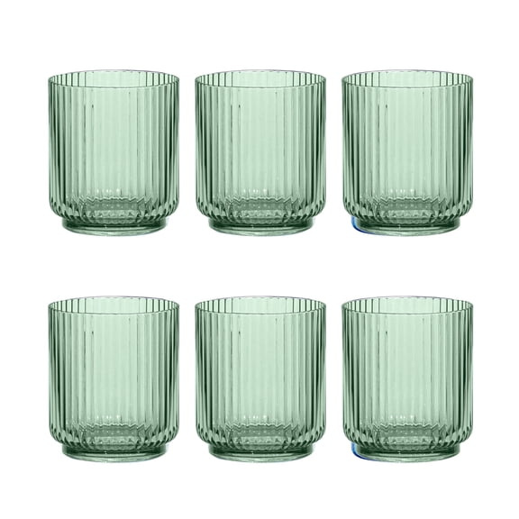 Mesa Acrylic Drinking Glass - Sage Green - 15 oz - Set of 6