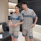 thumbnail image 4 of Pijama de satén de seda para hombre y mujer, ropa de dormir de diseñador de lujo, pantalones cortos de manga corta, traje de amante, 4 of 4