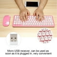 thumbnail image 6 of OTVIAP Wireless Ergonomic Keyboard & Mouse Combo with Accessories, Pink, 6 of 8