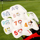 thumbnail image 2 of Funda protectora para palos de golf con diseño de constelación de conejo, de PU de alta calidad, 2 of 5
